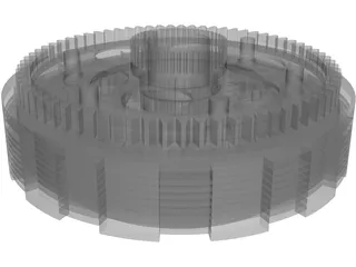 Clutch Motorcyle 3D Model preview