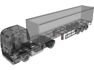 MAN TGX 3D Model preview