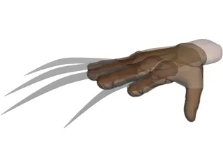 Freddy Krueger Hand 3D Model preview