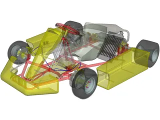 Kart 125cc 3D Model preview