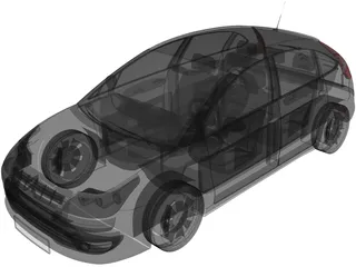 Citroen C4 (2009) 3D Model preview
