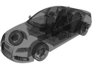 Audi A4 (2011) 3D Model preview