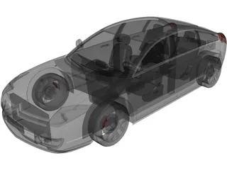 Citroen C6 (2009) 3D Model preview