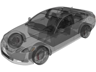 Lexus GS 450h (2010) 3D Model preview