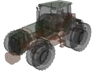 Tractor 3D Model preview