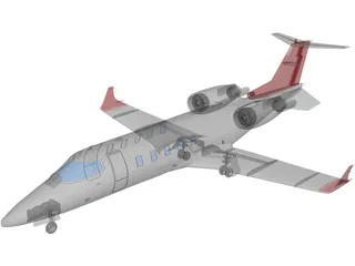Bombardier Learjet 3D Model preview