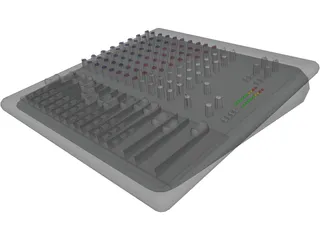 Audio Mixing Console 3D Model preview