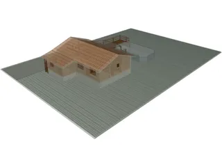 House Chalet Tectobois 3D Model preview