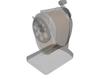 Pencil Sharpener 3D Model preview