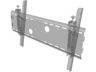 Tilting Television Wall Mount 3D Model preview