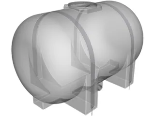 Water Tank 535 Gallon 3D Model preview