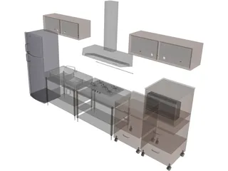 Kitchen 3D Model preview