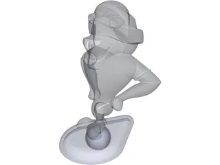 Cartoon Lion 3D Model preview