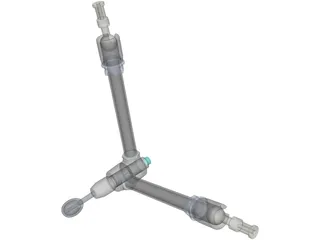 Manfrotto Articulated Arm MA143 3D Model preview