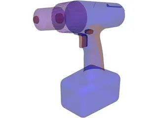 Cordless Drill 3D Model preview