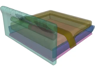 Bed 3D Model preview