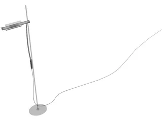 Halogen Floor Lamp 3D Model preview
