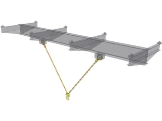 Lifting Beam 3D Model preview