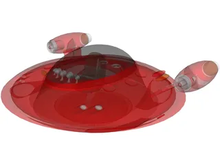 UFO Toy Model 3D Model preview