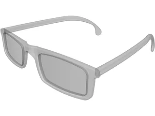 Reading Glasses 3D Model preview