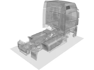 Mercedes-Benz Actros MP4 3D Model preview