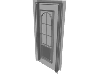 Door House 3D Model preview