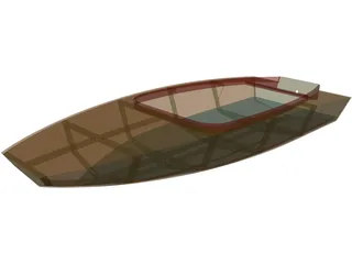 Boat Catamaran 3D Model preview