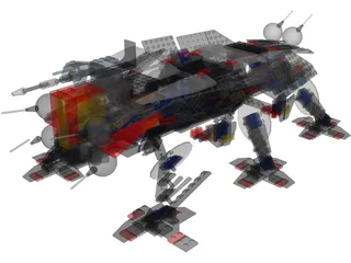 Lego AT-TE 3D Model preview