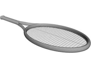 Tennis Racket 3D Model preview