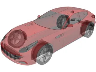 Ferrari FF (2012) 3D Model preview