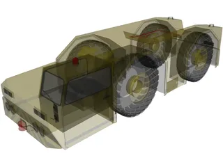 Aircraft Tow Tractor 3D Model preview