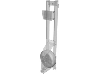 Floor Row Machine 3D Model preview