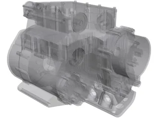 Suzuki GSXR600-RR Engine 3D Model preview