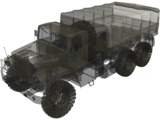 Kraz-255B 3D Model preview