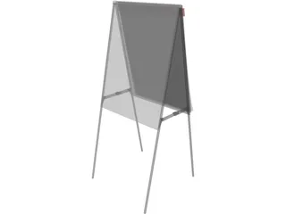 Flip Chart 3D Model preview