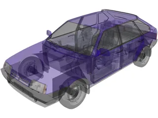 VAZ 2109 3D Model preview