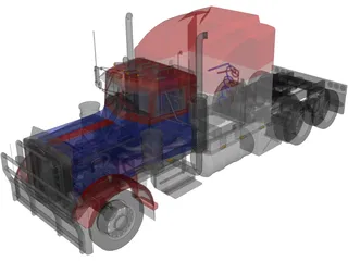 Peterbilt 379 RT (1999) 3D Model preview