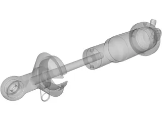 Penske Quarter Midget Shock 3D Model preview