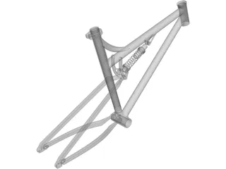 Bike Frame 3D Model preview