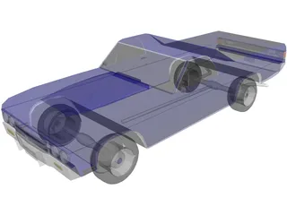 Chevrolet El Camino SS 454 3D Model preview