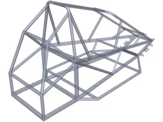 Chassis Kart Cross 3D Model preview