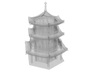 Pagoda 3D Model preview
