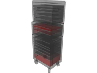Craftsman Tool Chest 3D Model preview
