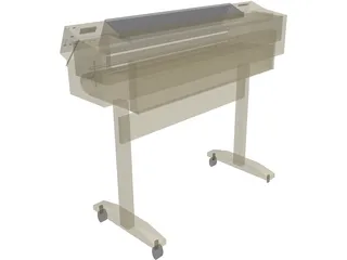 HP 750c Plotter 3D Model preview