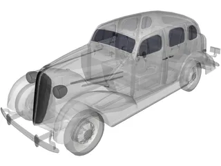 Ford Sedan (1936) 3D Model preview