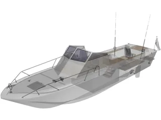 Lancha Pesca Deportiva 3D Model preview