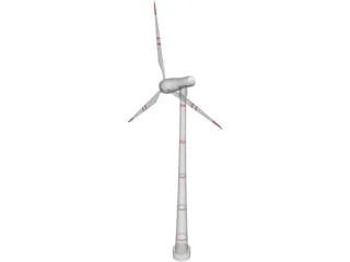 Wind Turbine 3D Model preview