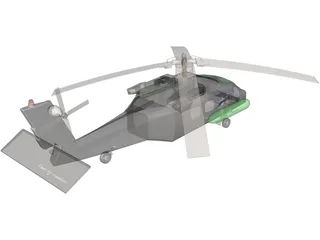 Helicopter Concept 3D Model preview