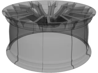 Wheel Audi 3D Model preview