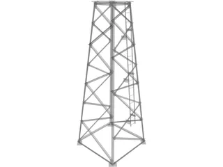 Tower Structure 3D Model preview